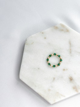 EMERALD GRØNN ring