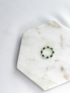 EMERALD GRØNN ring