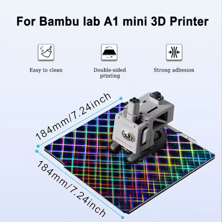 Bambu Lab A1 Mini H1H Smooth PEI / Skynät/Cirklar