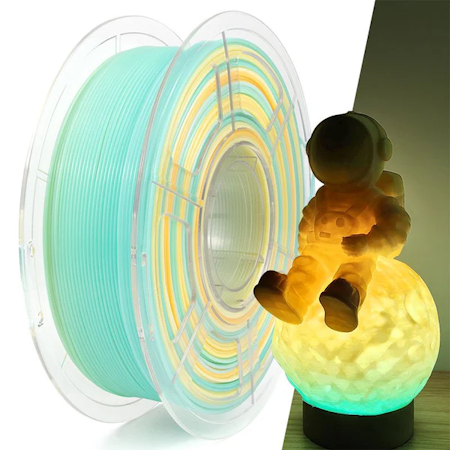 iSANMATE PETG Tra. Gradient• Blå & Vit & Orange • 1kg