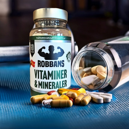 Robbans Vitaminer & Mineraler, 60 veganska kapslar