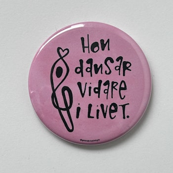 Magnet - Hon dansar vidare - rosa