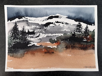 Abstrakt fjäll #1
