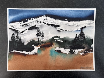 Abstrakt fjäll #3