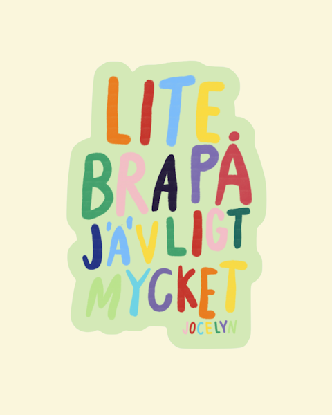 LITE BRA PÅ JÄVLIGT MYCKET
