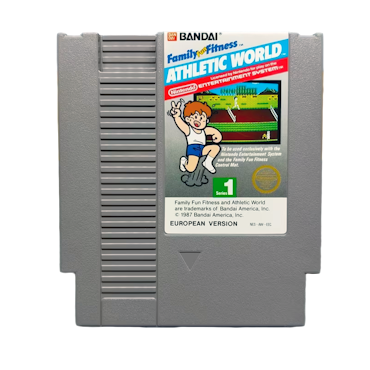 Athletic World – European version (PAL, 3-screw, endast kassett, klistermärke på etikett/kassett))