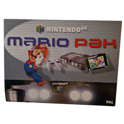 (N64) Nintendo 64 – Mario Pak (PAL, CIB, helt oanvänd)