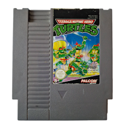 Teenage Mutant Hero Turtles (SCN, 3-skruv, endast kassett, sliten etikett)