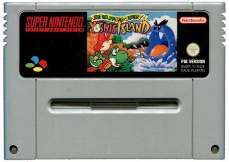 Super Mario World 2 Yoshi's Island( PAL, Lös kassett)
