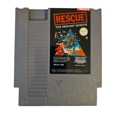 Rescue: The Embassy Mission  (DAS PAL, 3-screw, endast kassett)