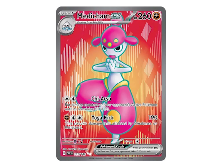 Pokémon TCG – Medicham EX – 161/142 – Ultra Rare – SV07: Stellar Crown (Near Mint)