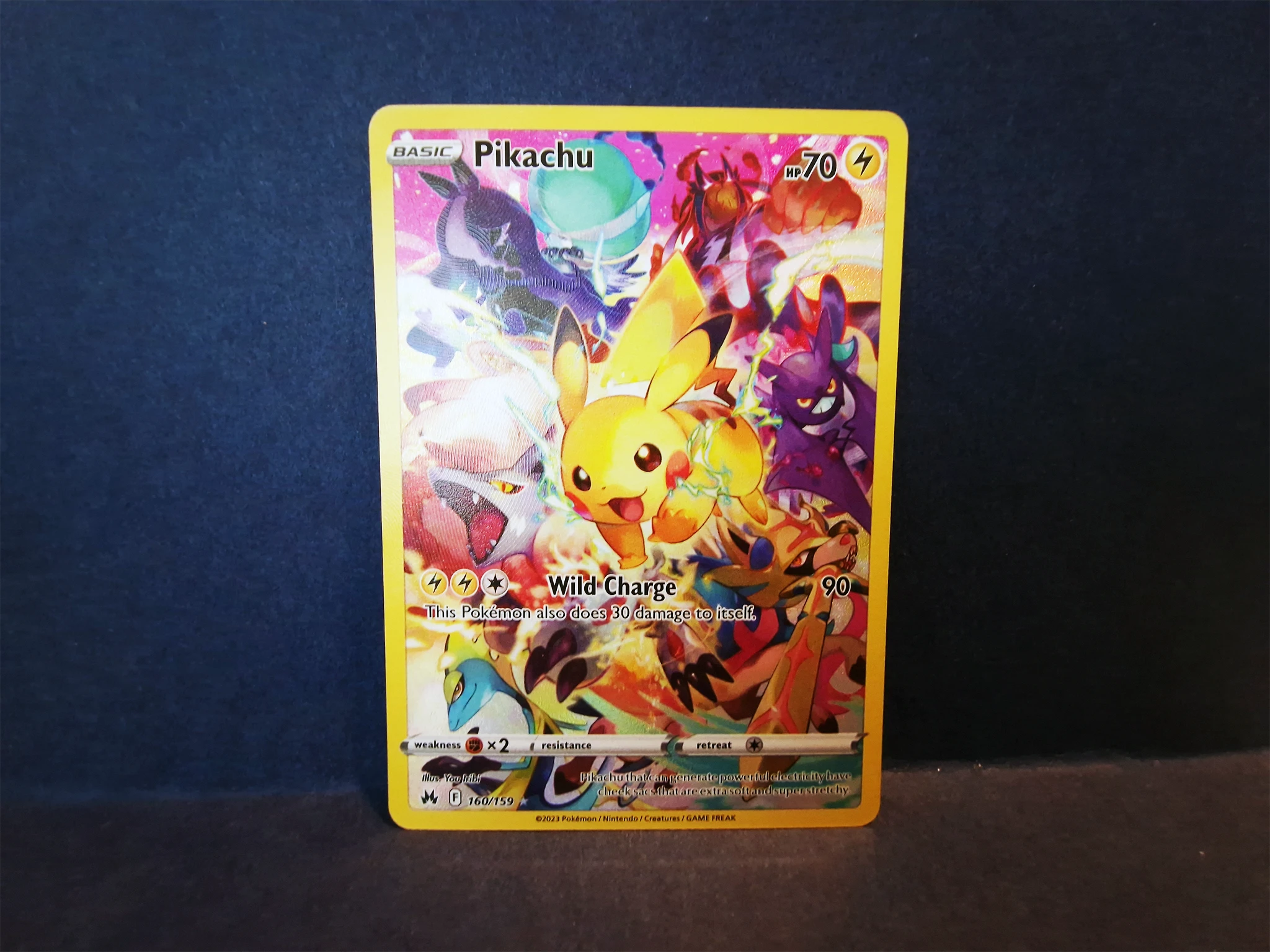 Pikachu Secret Rare 160/159 – Crown Zenith Pokémon TCG