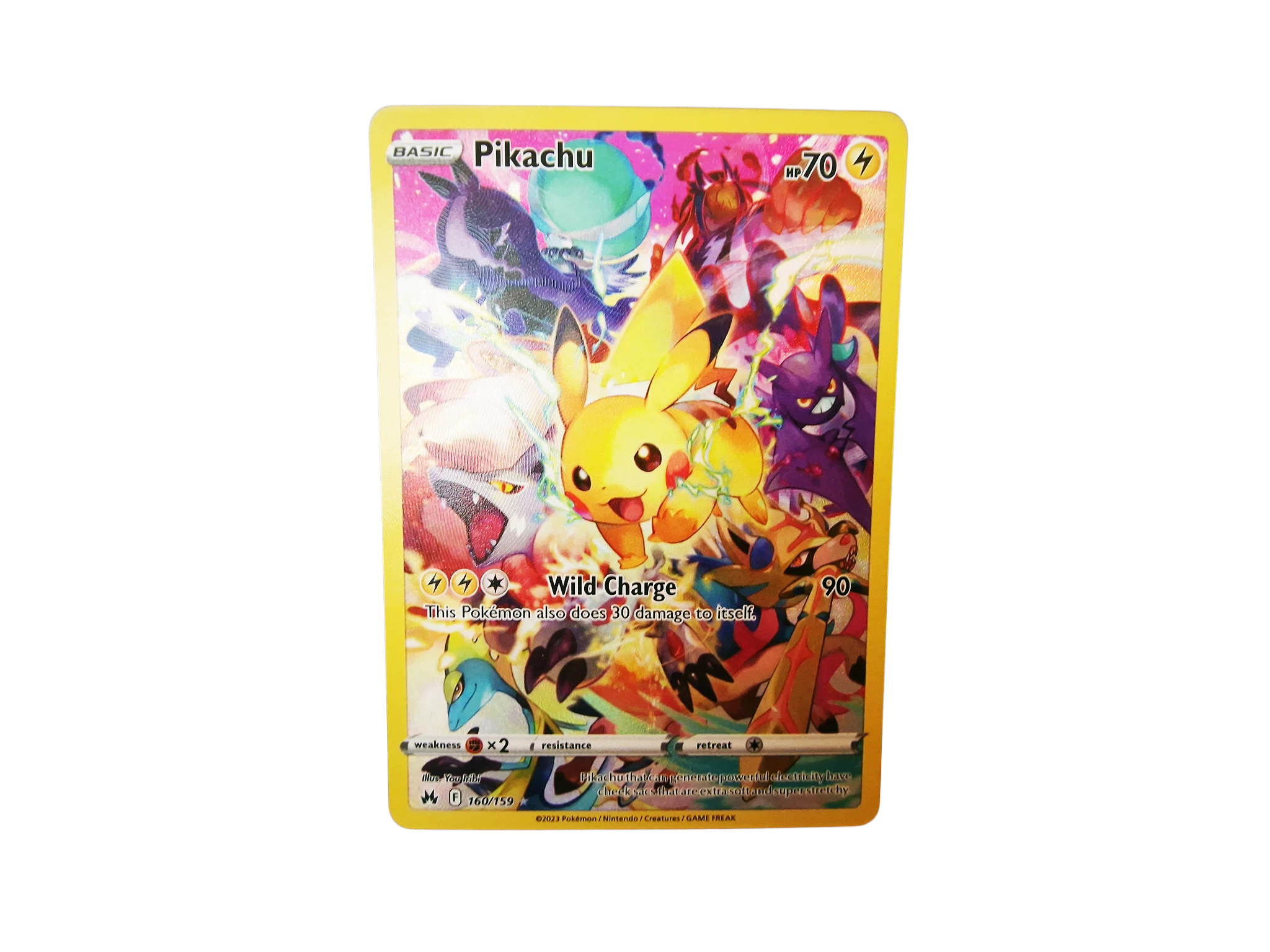 Pikachu Secret Rare 160/159 – Crown Zenith Pokémon TCG