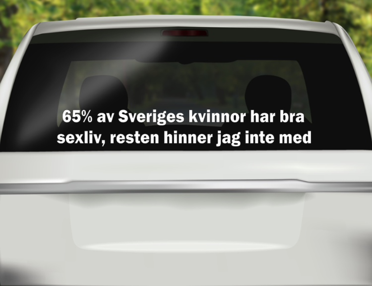 65% av Sveriges kvinnor har bra sexliv