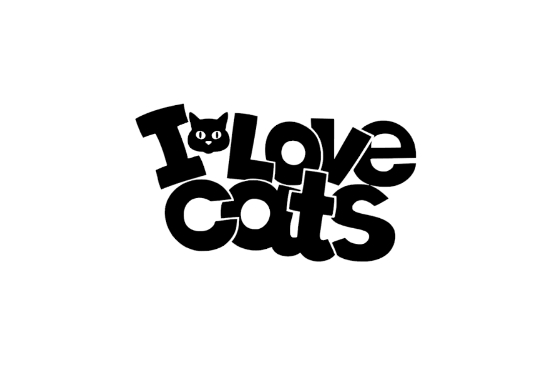 DEKAL - I LOVE CATS