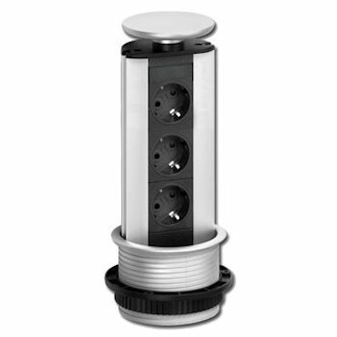 EVOline Powerport 3-vägs rostfri look