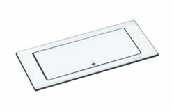 EVOline® BackFlip, 2-vägs + 1x USB-A Vit glas