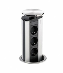 EVOline Powerport 3-vägs rostfritt stål