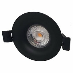 LED Spot Camini rund svart