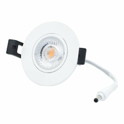 LED Spot Camini, vinklingsbar rund vit