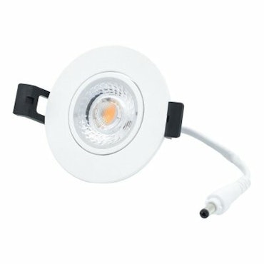 LED Spot Camini, vinklingsbar rund vit