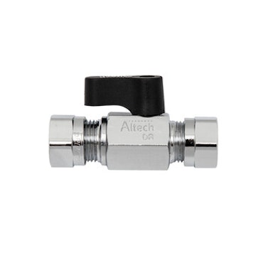 Minikulventil med vred 15x10 mm