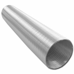 Semi-flexibel aluminiumslang 150mm