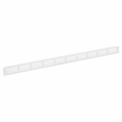 Ventilationsgaller vit aluminium 505x30mm