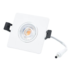 LED Spot Camini, vinklingsbar fyrkantig vit