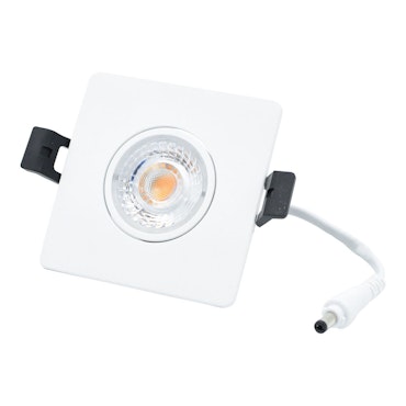 LED Spot Camini, vinklingsbar fyrkantig vit