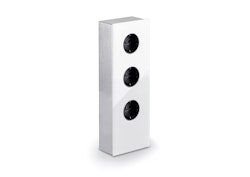 Väggbox Mira vit glas 3-vägs med 2x USB-A
