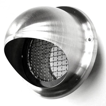 Ytterväggshuv ø125mm, rund