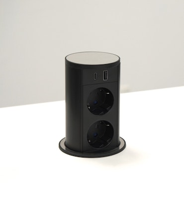 VersaLift 2-vägs med USB-A/C rostfritt