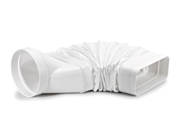 Flexibel rektangulär köksfläktslang 222x89mm med muff 150mm
