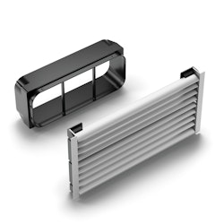 Rektangulär ventilationsgaller kökssockel