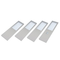 Caressi Lux LED set 4 rostfri