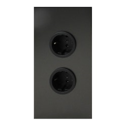 Hörnbox Asta 2-vägs Gun Metal
