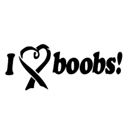 Dekal - I Love Boobs