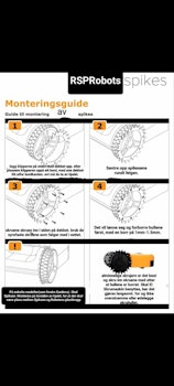 Monterings guide for spikshjulsett