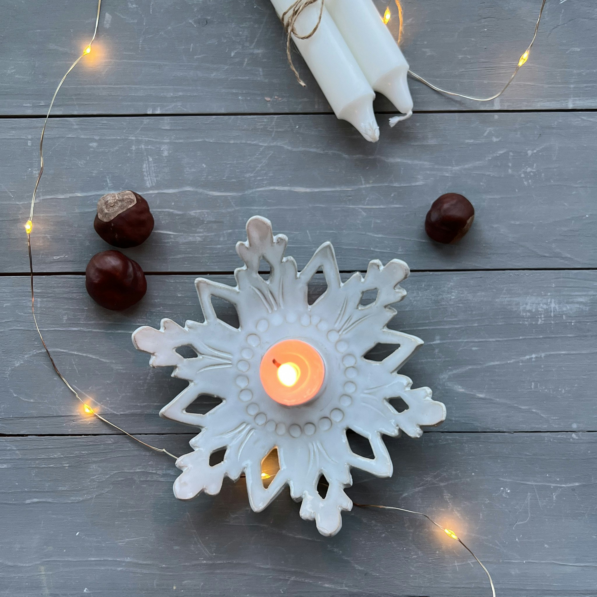 SNÖFLINGA ljusstake (fler färger )