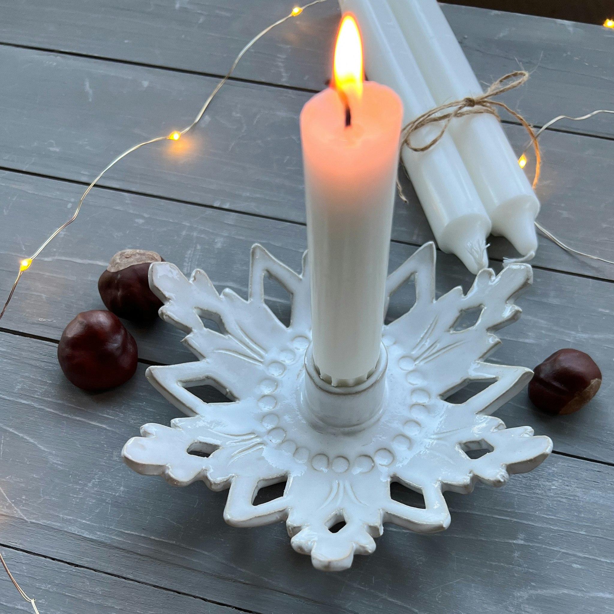 SNÖFLINGA ljusstake (fler färger )