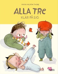 Alla tre klär på sig
