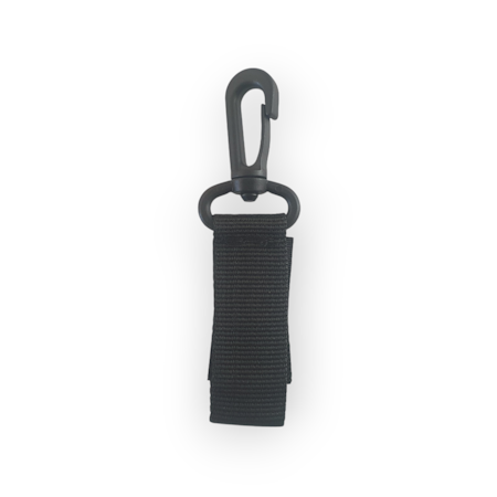 Nordic Fox MOLLE-vävspänne med svängbar karbinhake Svart (NF-CB40-B)