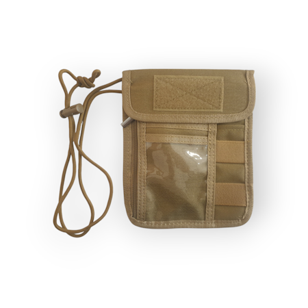 Nordic Fox Taktisk Plånbok och ID-korthållare, Stor, Beige (NF-CW10-T)