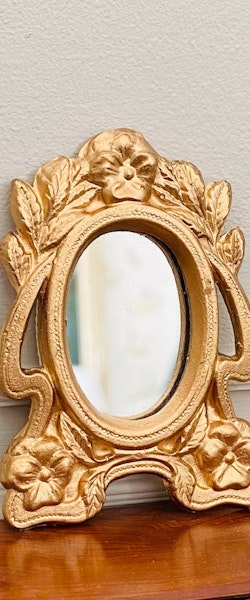 Spegel oval - guld