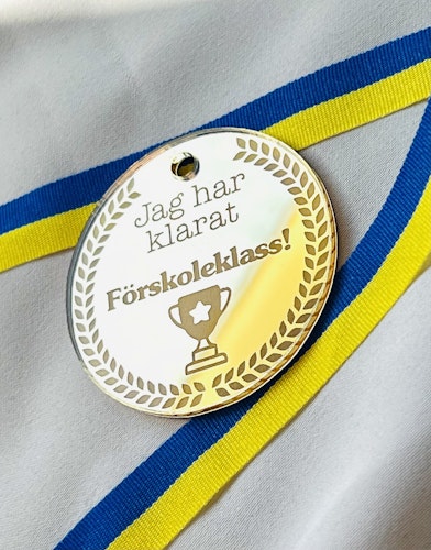 "Jag har klarat"-medalj - Eget val av ord