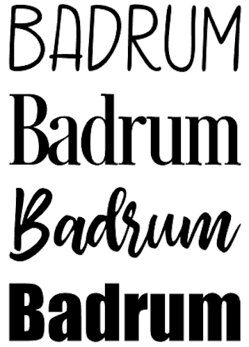 Badrum (4 olika utföranden)