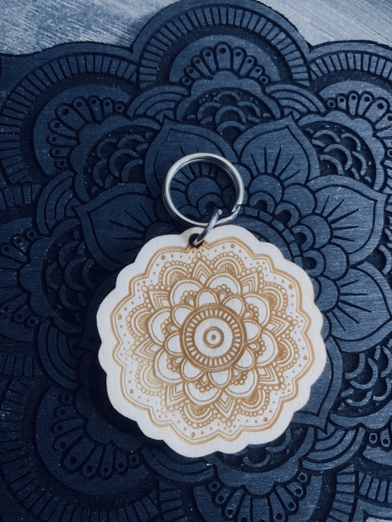Peaceful Mandala - nyckelring