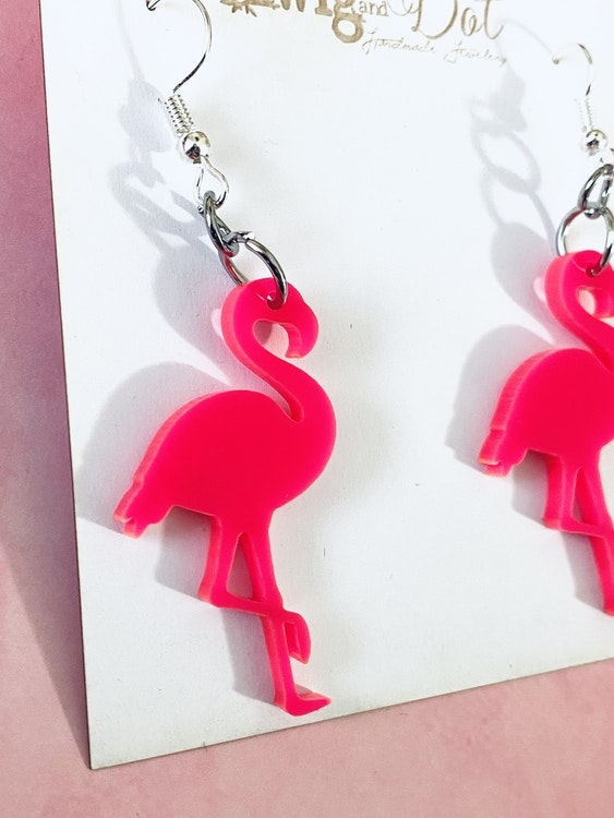 Hot Pink Mini Flamingo - krokar