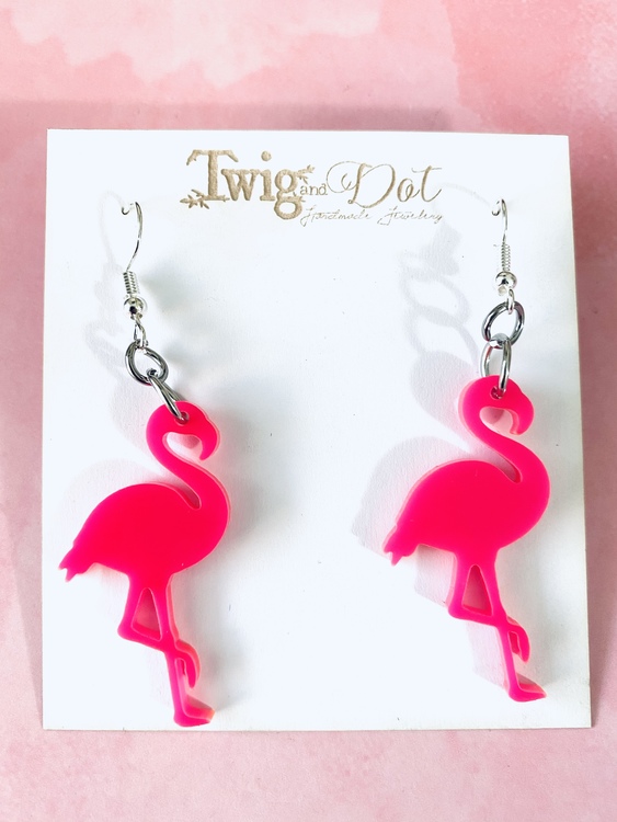 Hot Pink Mini Flamingo - krokar
